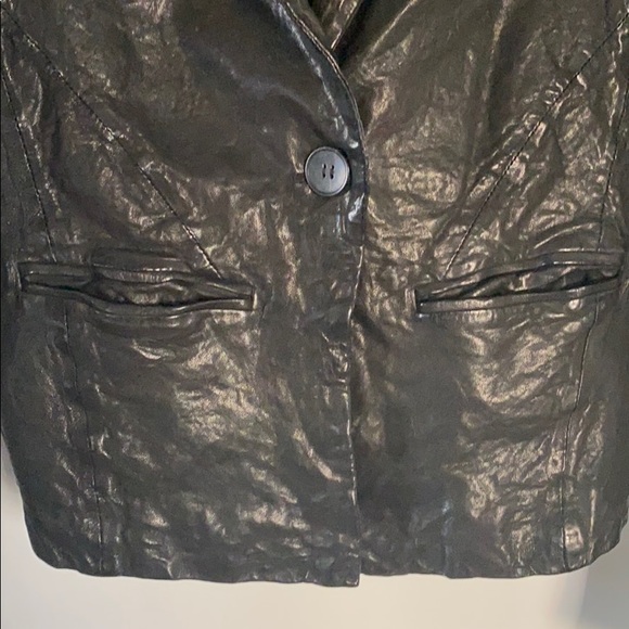 ALLSAINTS Black Leather Jacket. Small - Picture 12 of 15